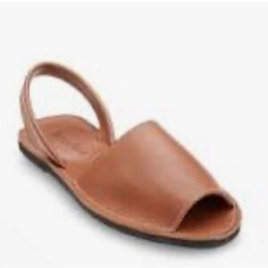 ALE HOP Sz 40 Menorca Avarca Style Slip On Leather Sandals Made in Spain Shoes